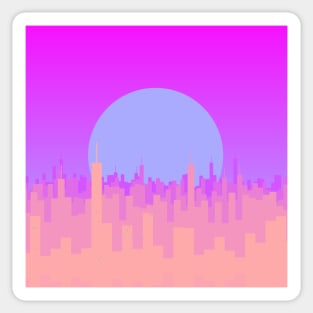 Surreal Skyline Sticker